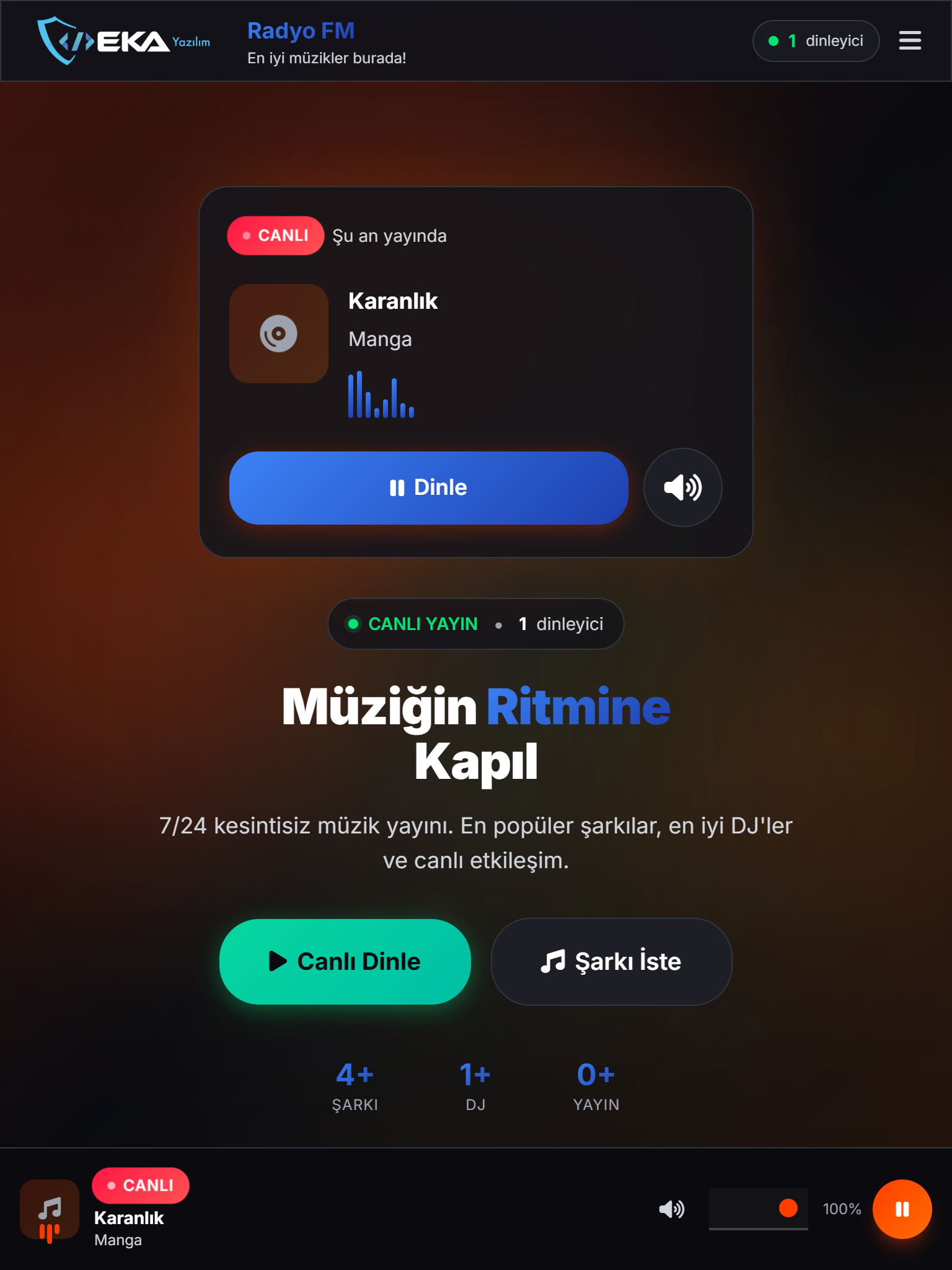 Radyo Scripti Tablet Görünümü